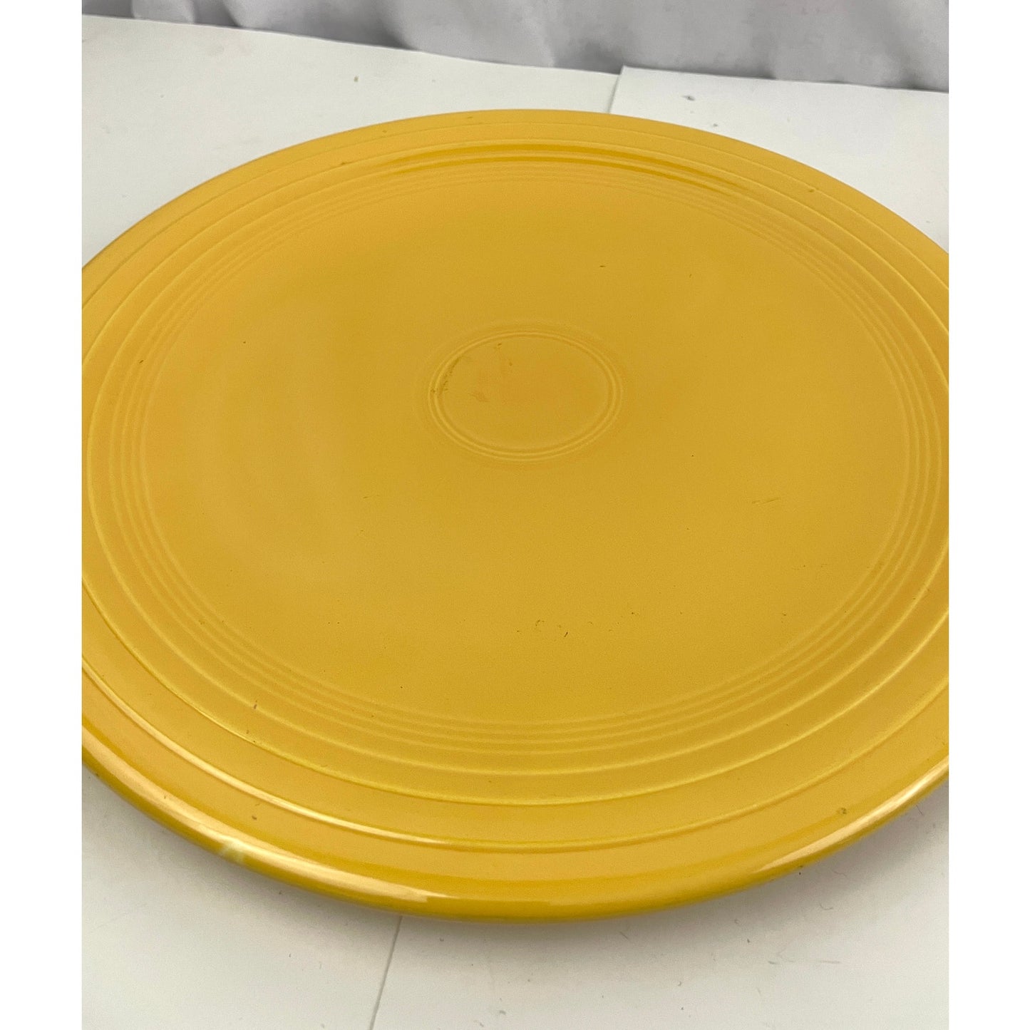 VTG Set of 2 Yellow Fiestaware 12" Serving Dish Platter MCM 1960s Fiesta HLC USA