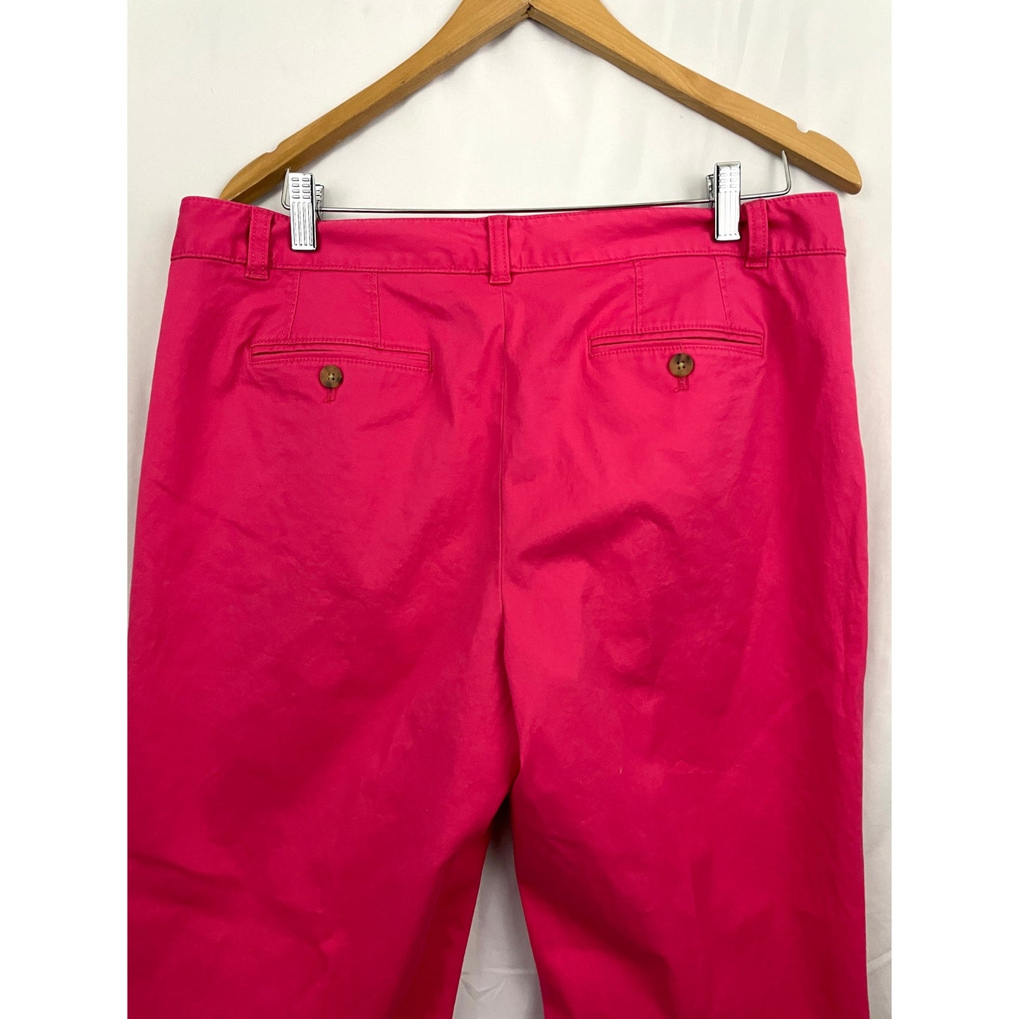 Talbots The Weekend Chino Pink Pants Sz 12 Trousers Slacks Casual Business