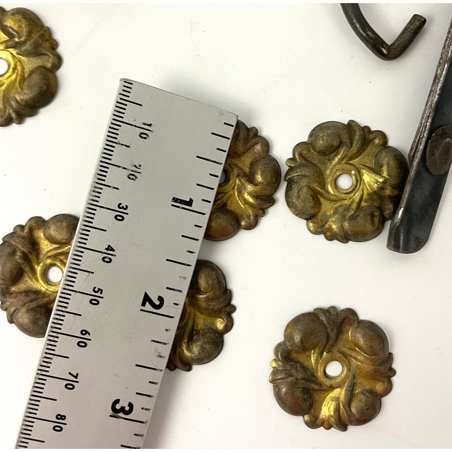 Antique Brass Drawer Knobs Accessories Lot of 16 + Replacement Handles Furniture