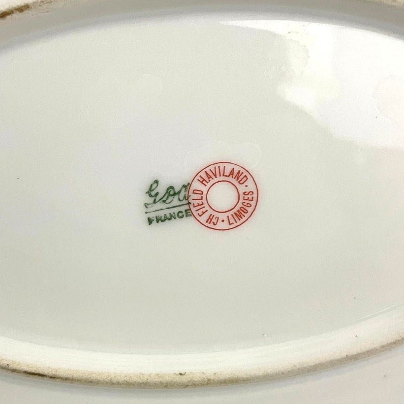 Antique GDA Limoges Oval Serving Platter 17" Discontinued Charles Field Haviland