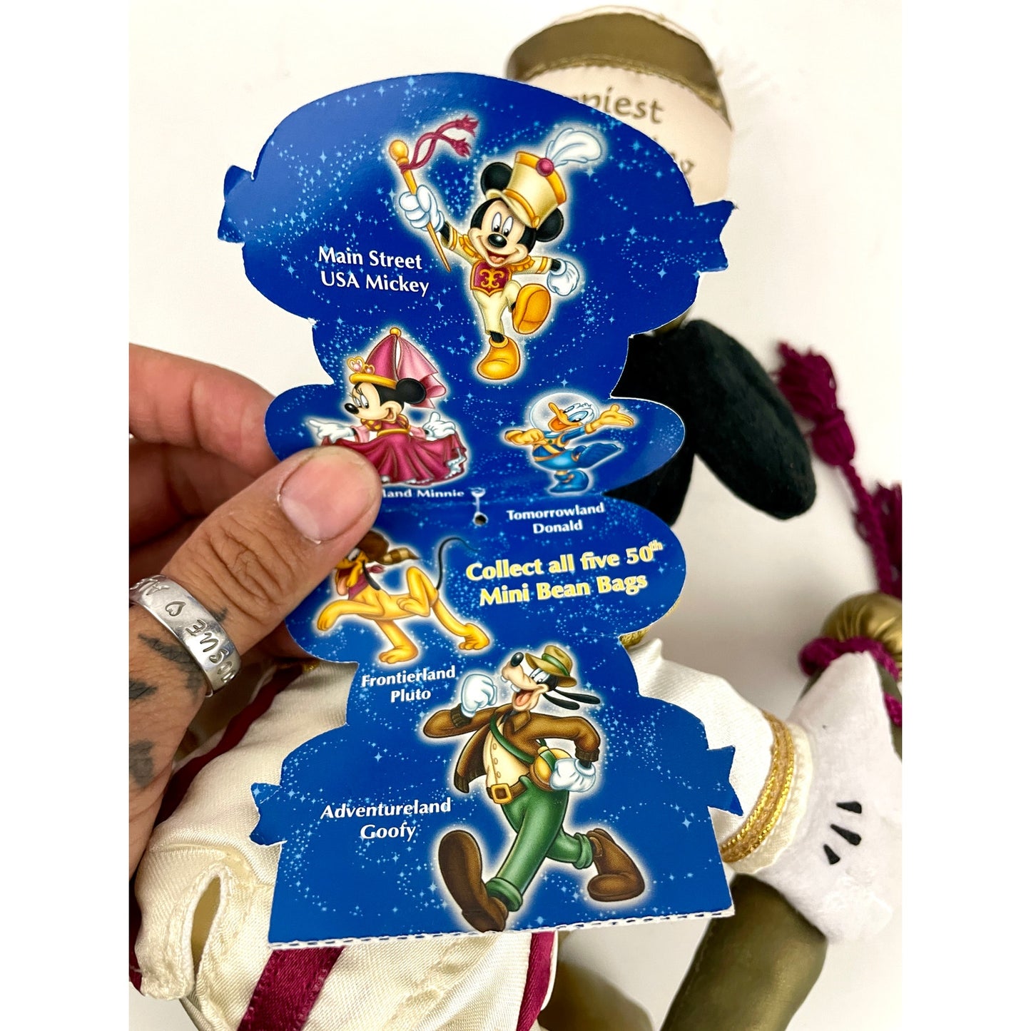 Set of 2 Disneyland 50th Anniversary Mickey + Minnie Mouse Walt Disney World