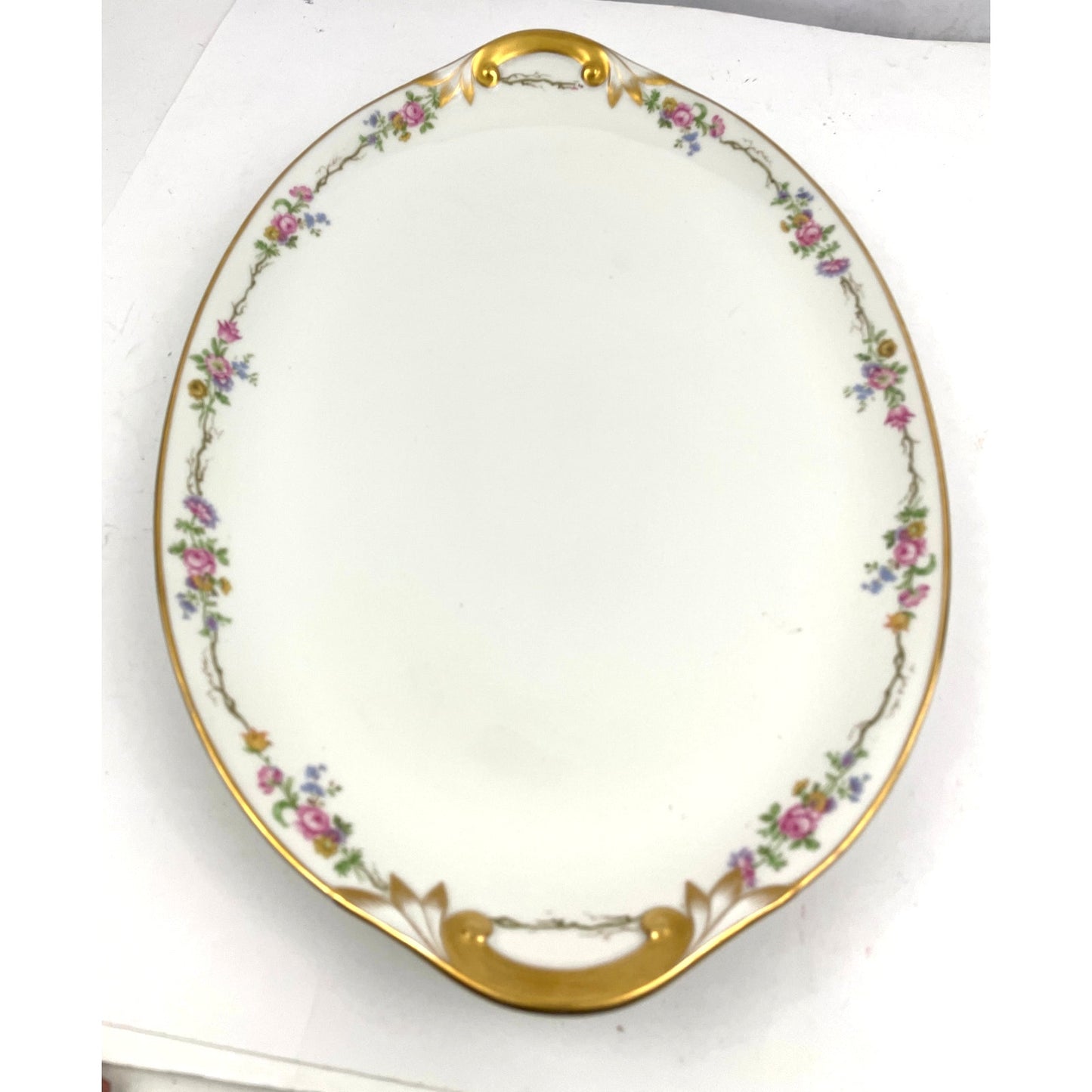 Antique GDA Limoges Oval Serving Platter 17" Discontinued Charles Field Haviland