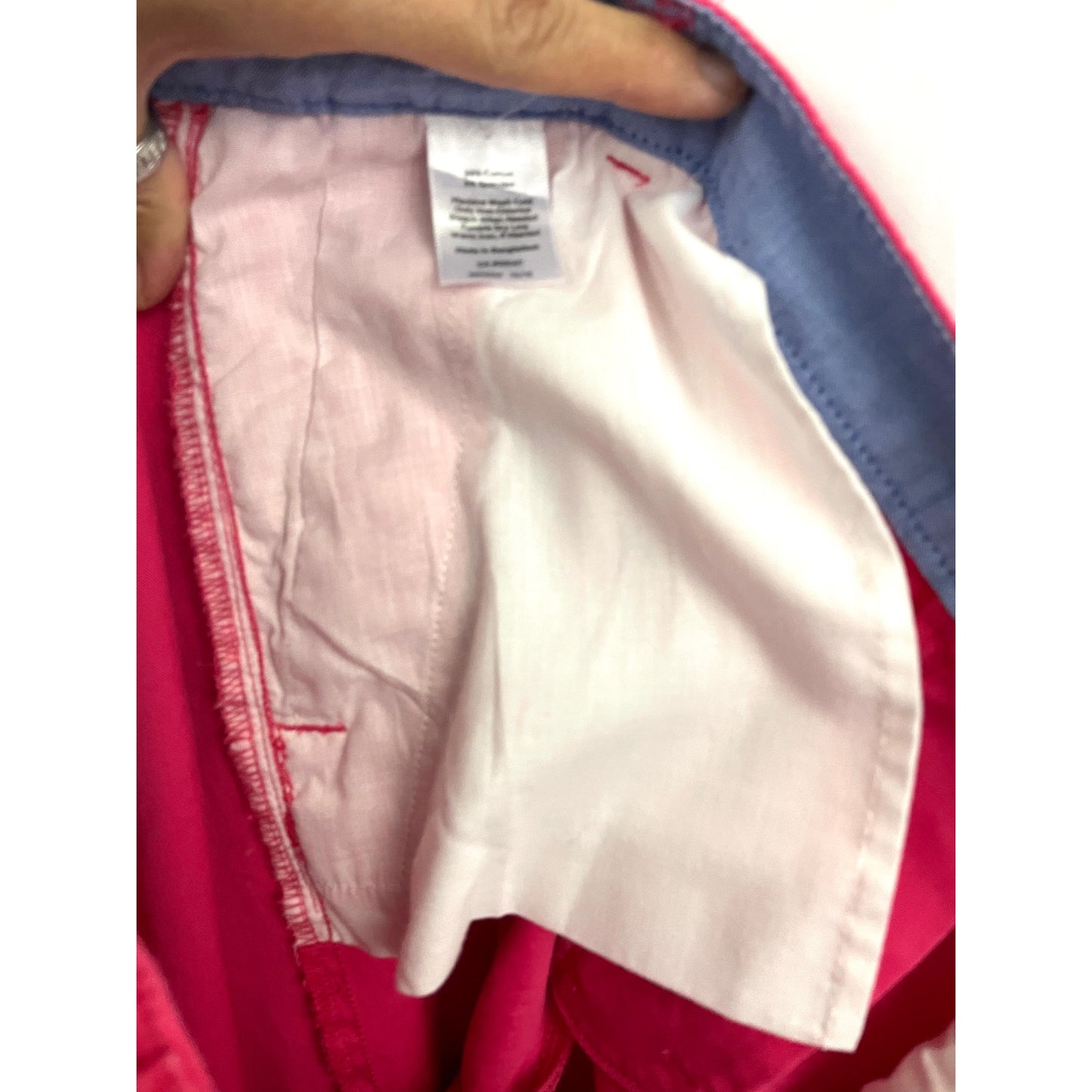 Talbots The Weekend Chino Pink Pants Sz 12 Trousers Slacks Casual Business