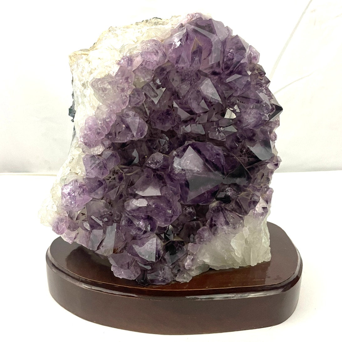 Large Amethyst Lamp Cluster Geode Crystal Quartz Specimen 11.5 Lb Heavy