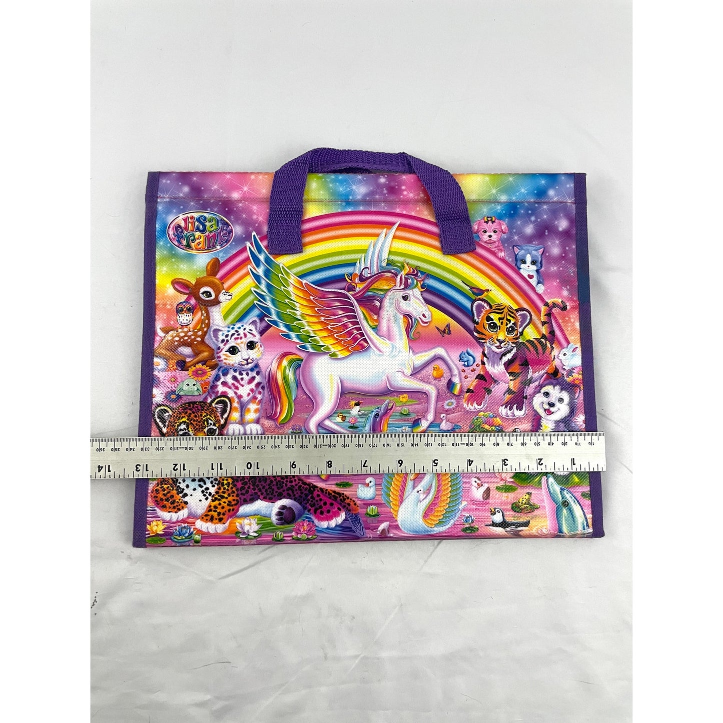 Lisa Frank Unicorn Tri Fold Portfolio Storage Case Folder 2016 No Stickers