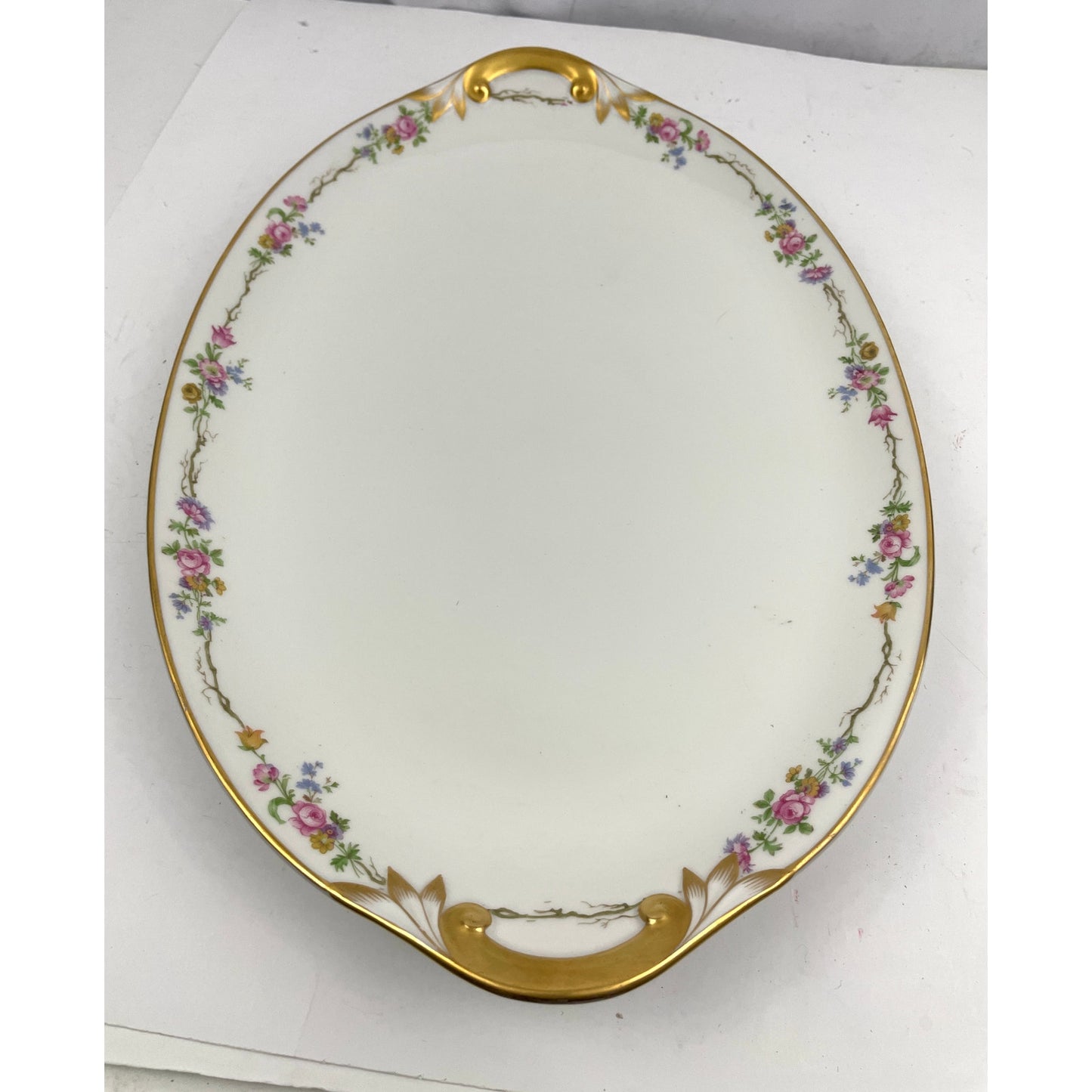 Antique GDA Limoges Oval Serving Platter 17" Discontinued Charles Field Haviland