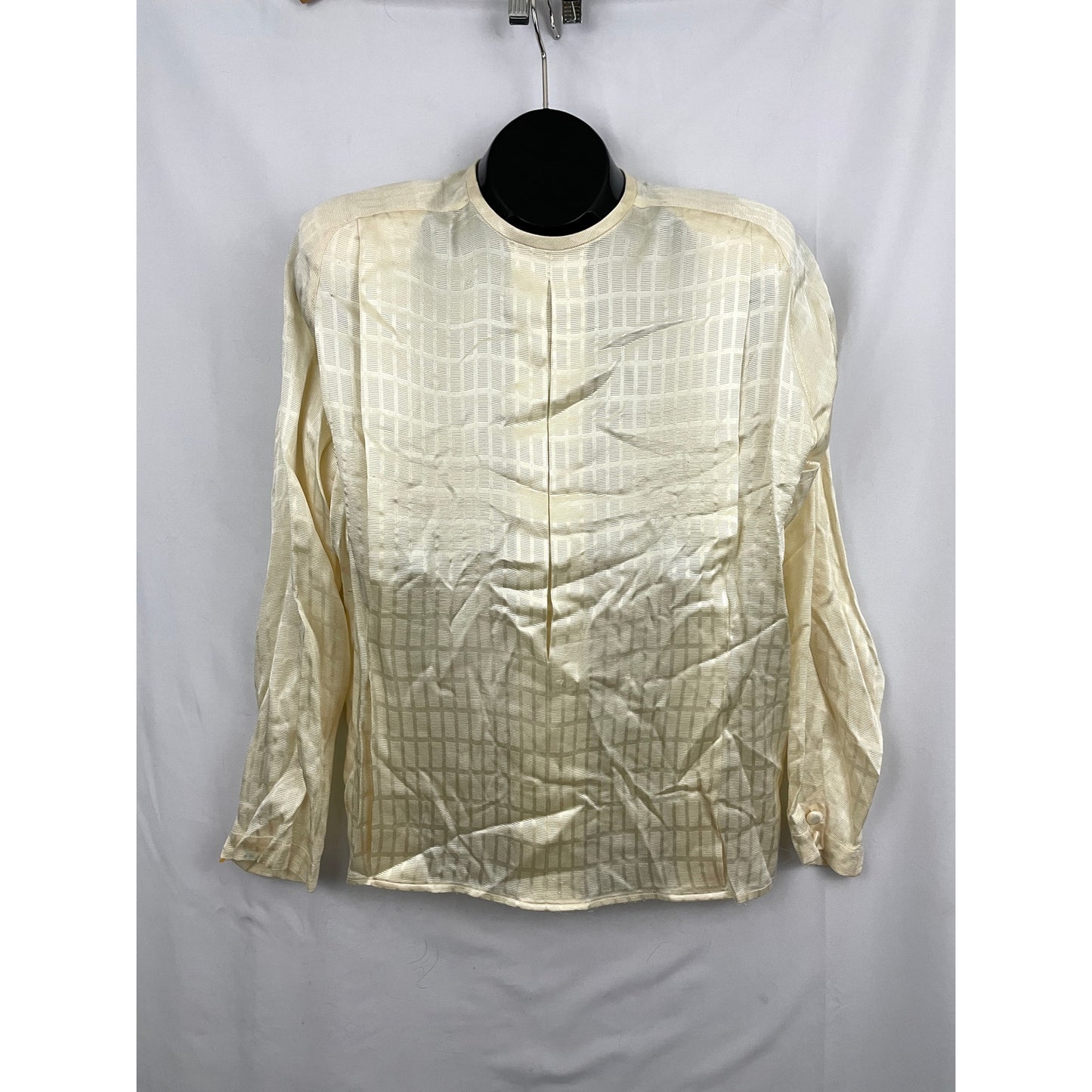 VTG Long Sleeve Silk Blouse Top Sz 8 Women's 80s Abstract