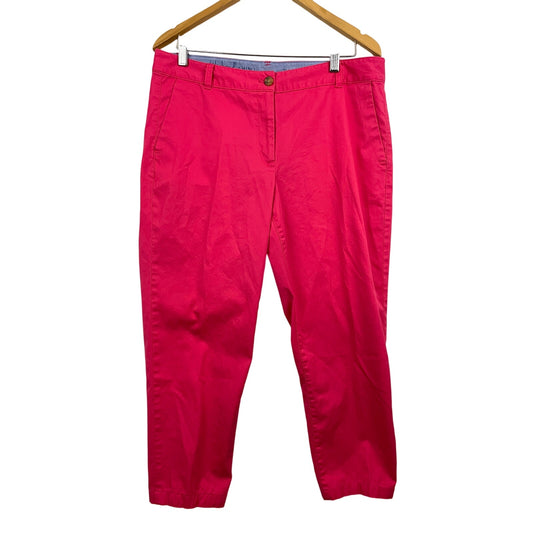 Talbots The Weekend Chino Pink Pants Sz 12 Trousers Slacks Casual Business