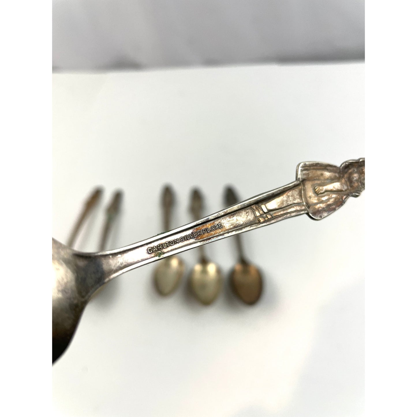 VTG Set of 6 Spoons Yvonne Cecile Marie Annette 1930's Carlton SilverPlate