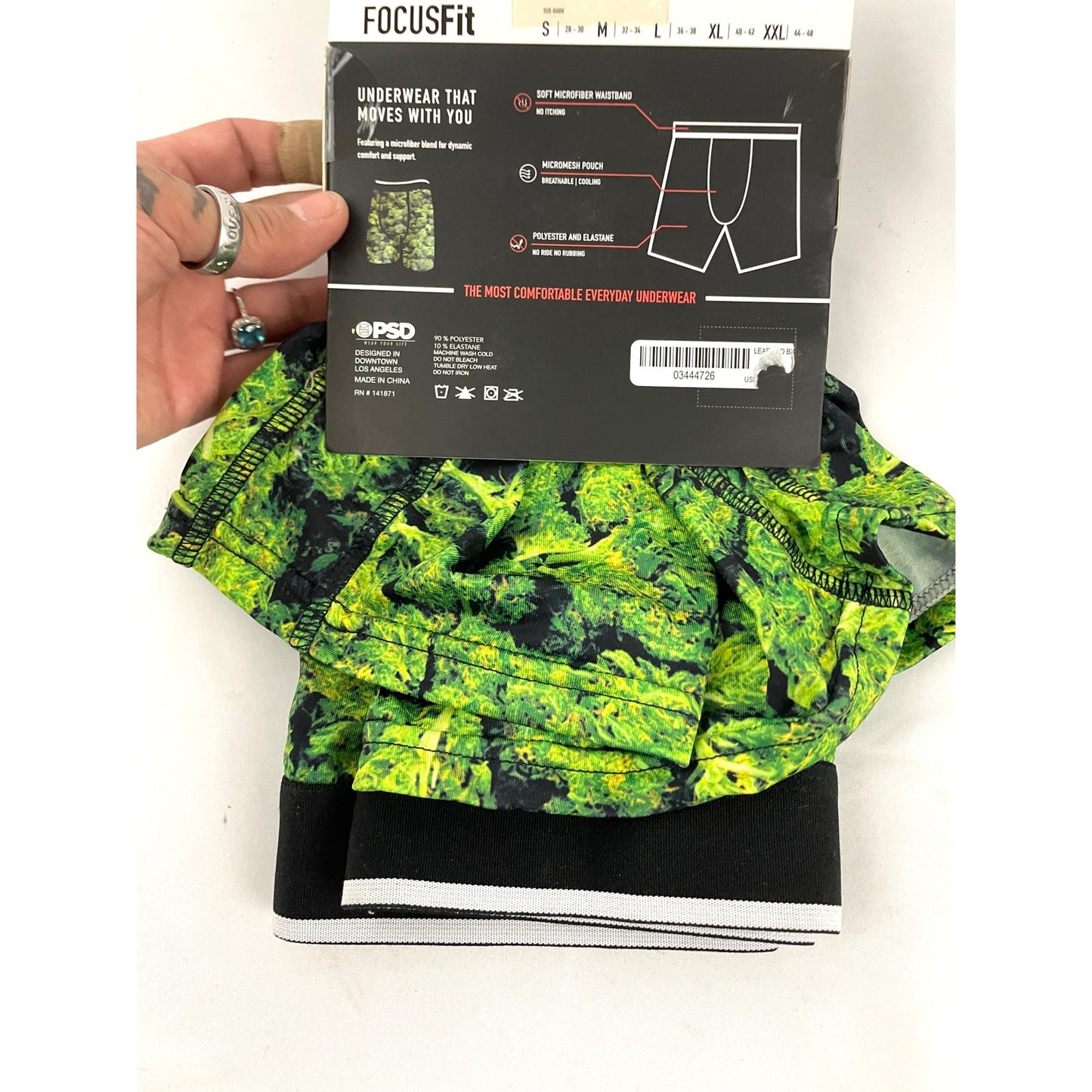 Boxer Brief Leaf Buds XL NEW - PSD Wear Your Life Men's