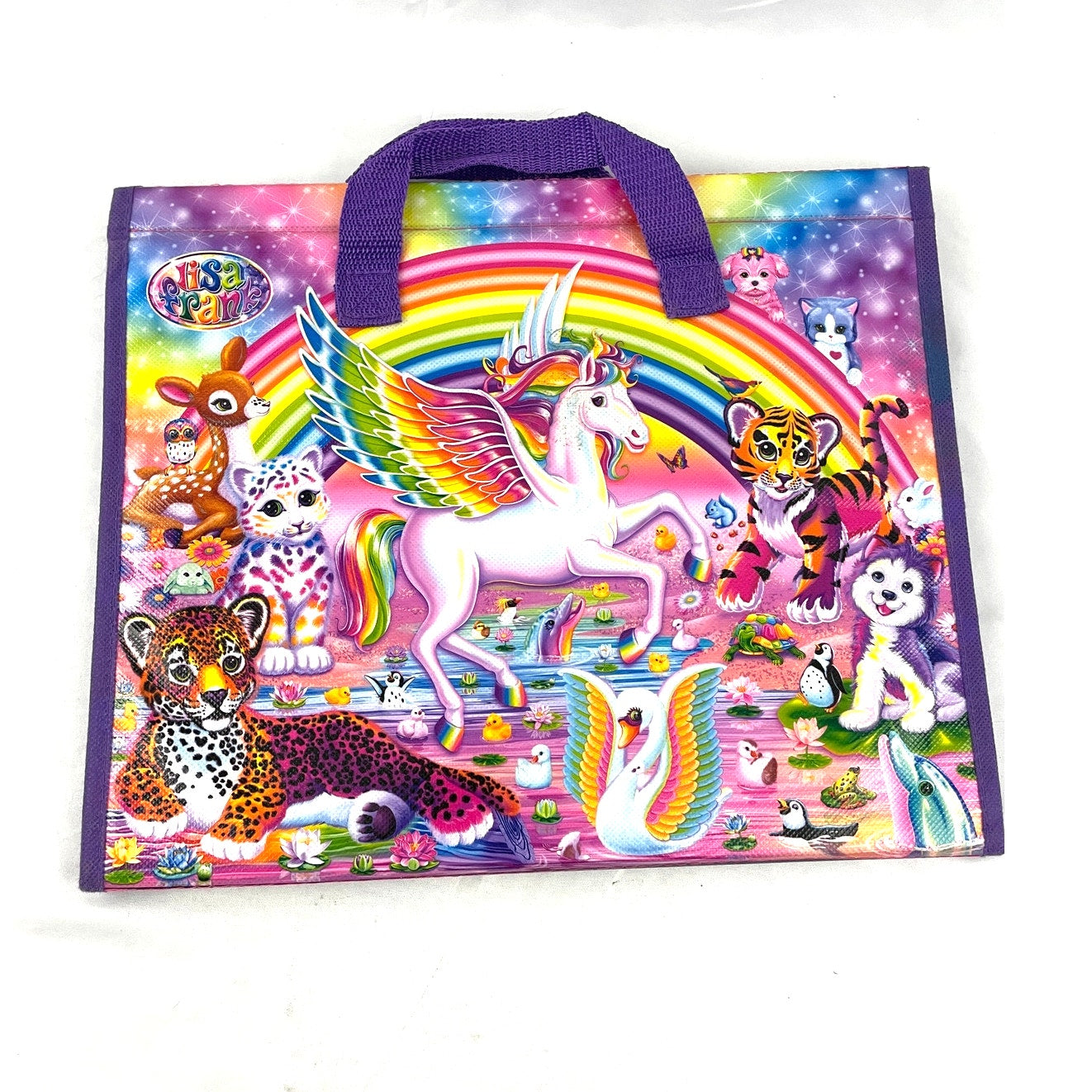 Lisa Frank Unicorn Tri Fold Portfolio Storage Case Folder 2016 No Stickers