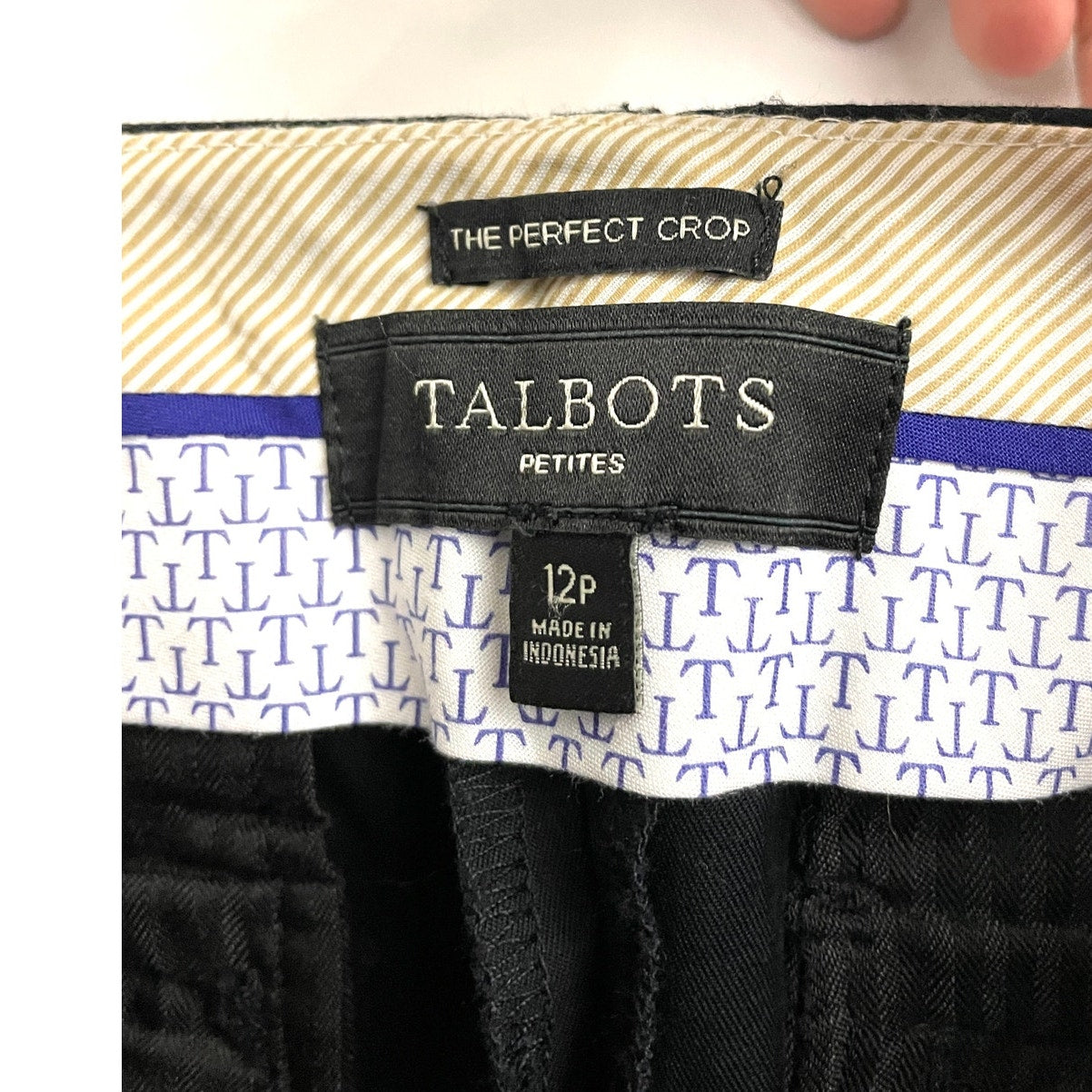 Talbots Petites The Perfect Crop Pants Sz 12P Trousers Slacks Casual Women's