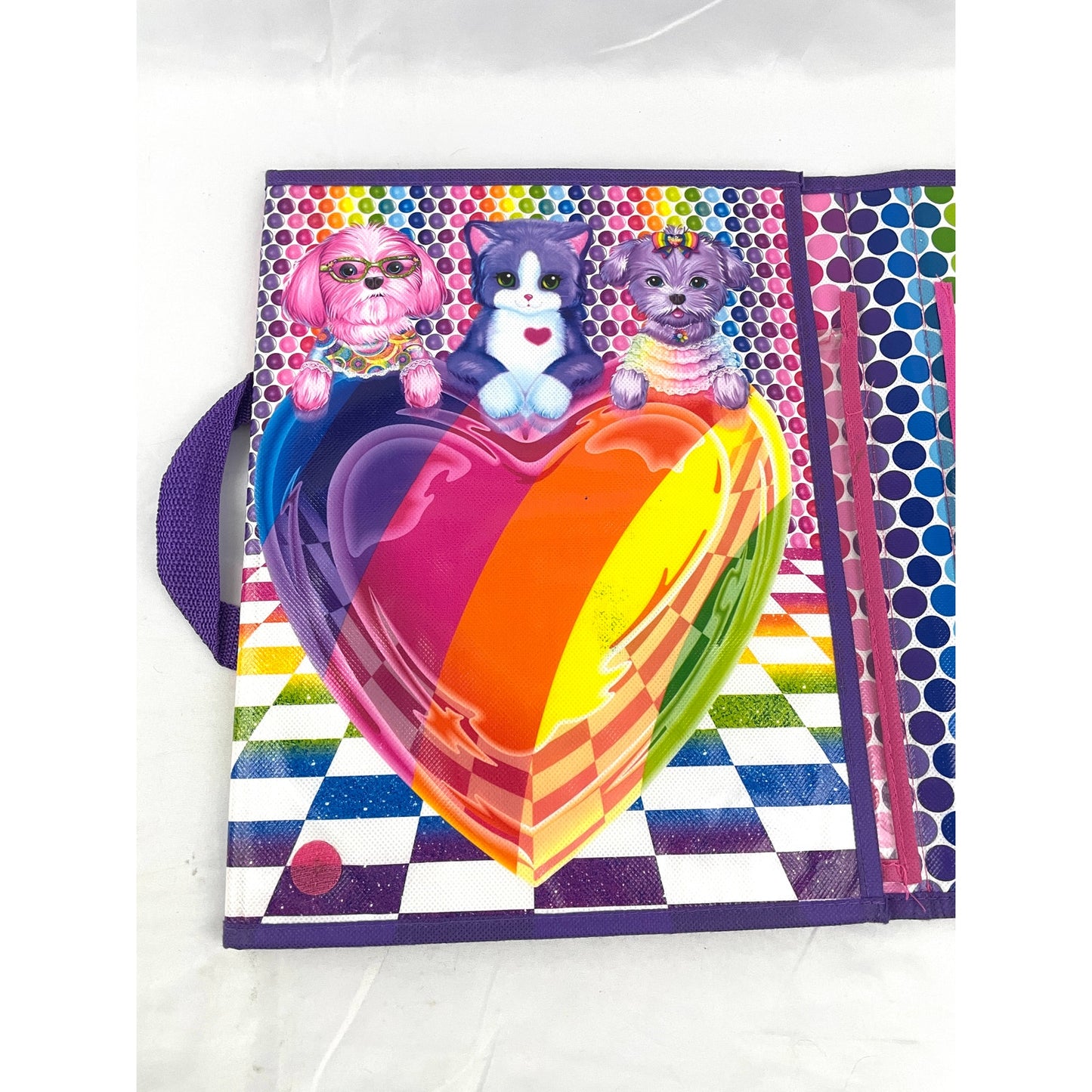 Lisa Frank Unicorn Tri Fold Portfolio Storage Case Folder 2016 No Stickers