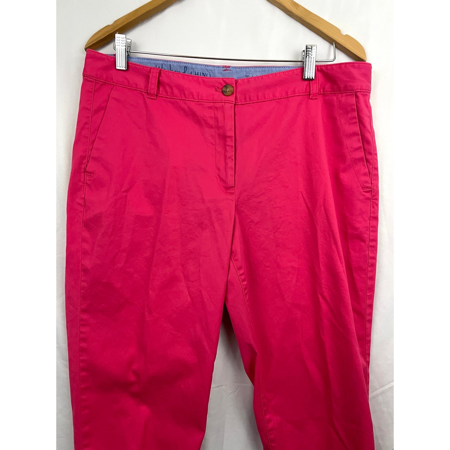 Talbots The Weekend Chino Pink Pants Sz 12 Trousers Slacks Casual Business