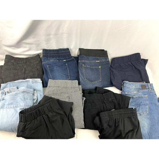 10Pc Tops Shirts Shorts Jeans Clothing XL Bundle Reseller Clothes 14-16 Womens