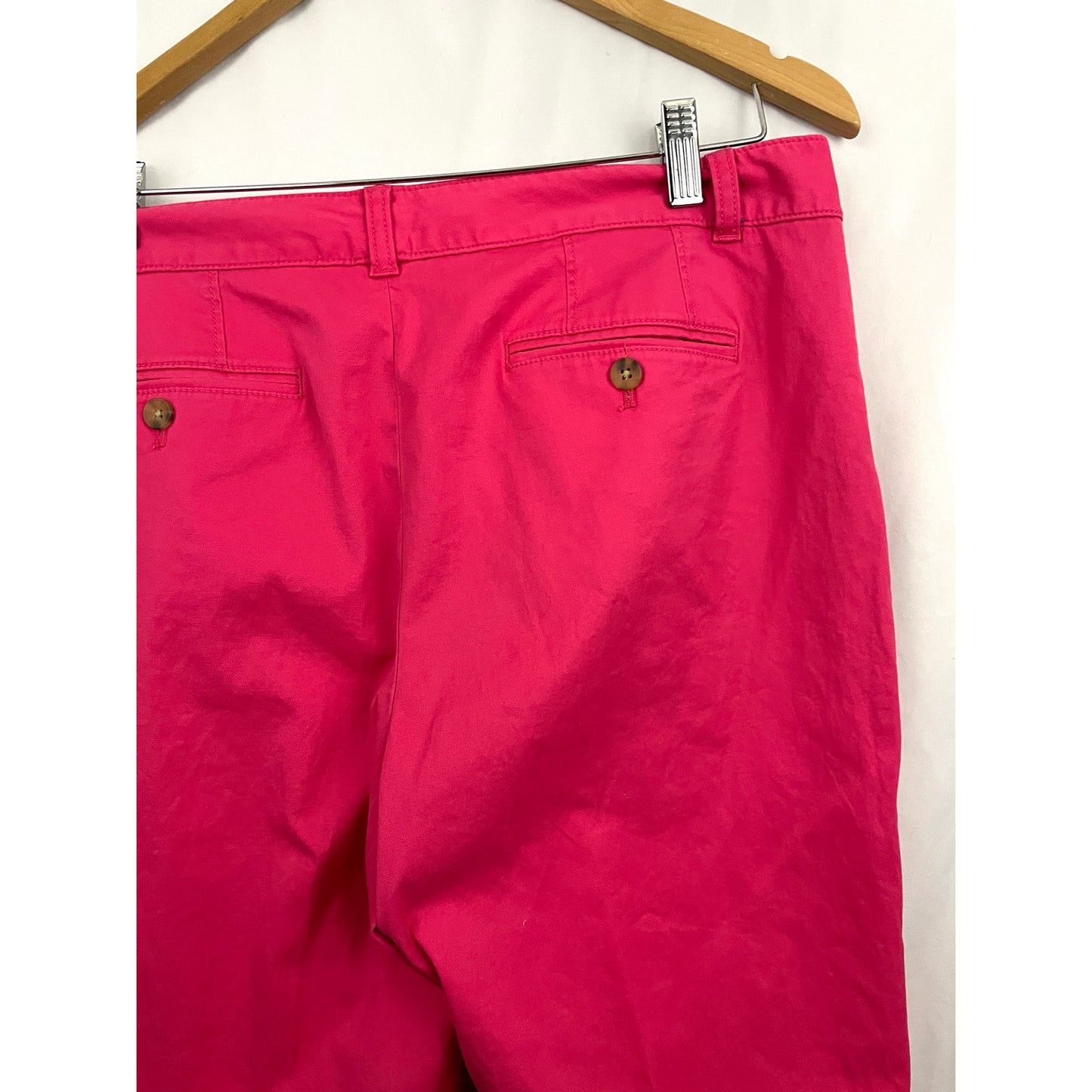 Talbots The Weekend Chino Pink Pants Sz 12 Trousers Slacks Casual Business