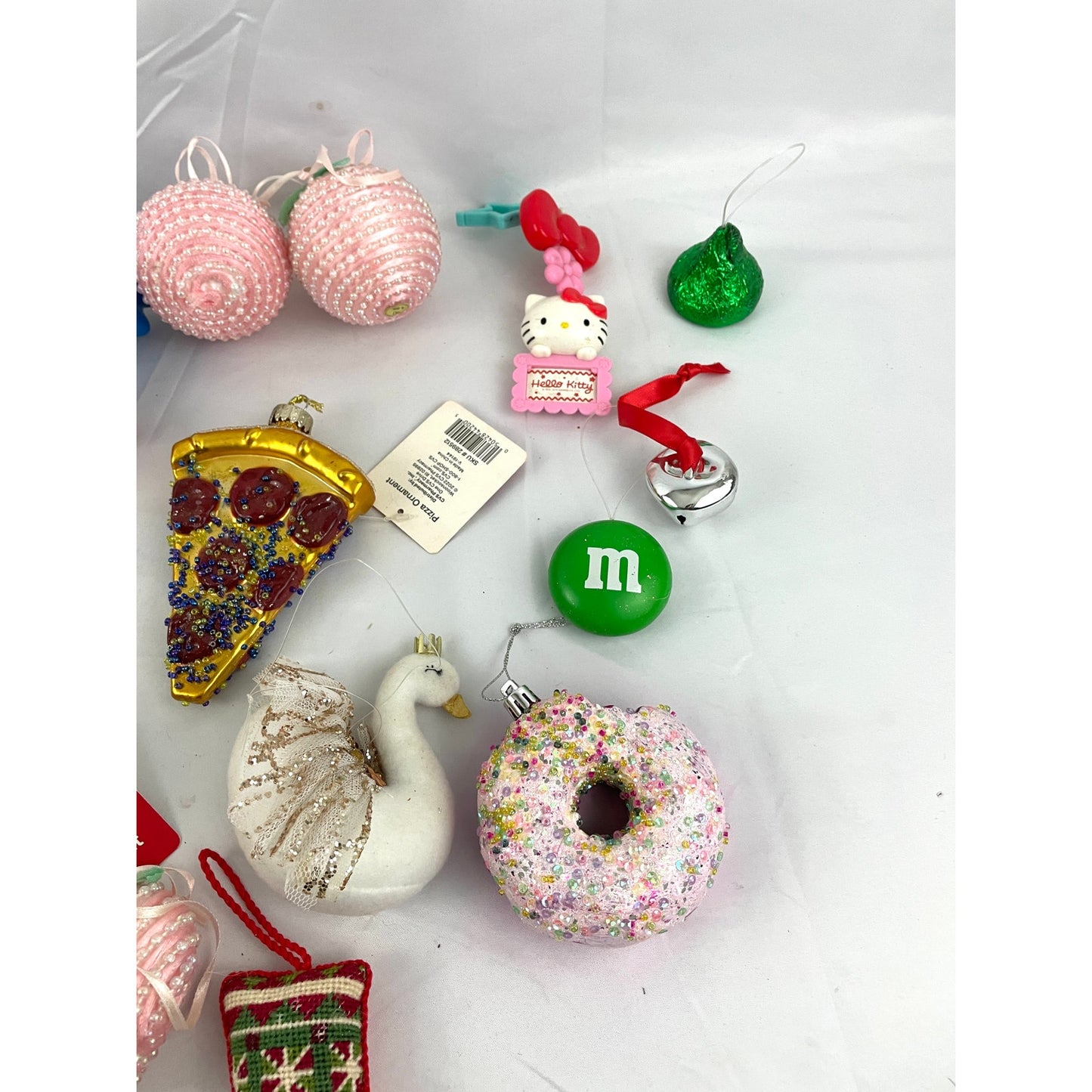 21x Holiday Ornaments Christmas Food Pizza Sonic Heart Cupcake Assorted Hanging