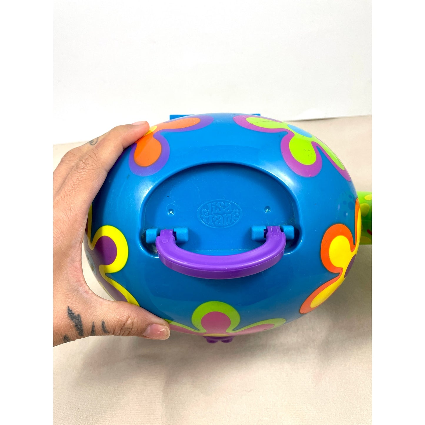 VTG Lisa Frank Peekaboo Turtle Makeup Caboodle Kit Organizer Carrying Case Rare