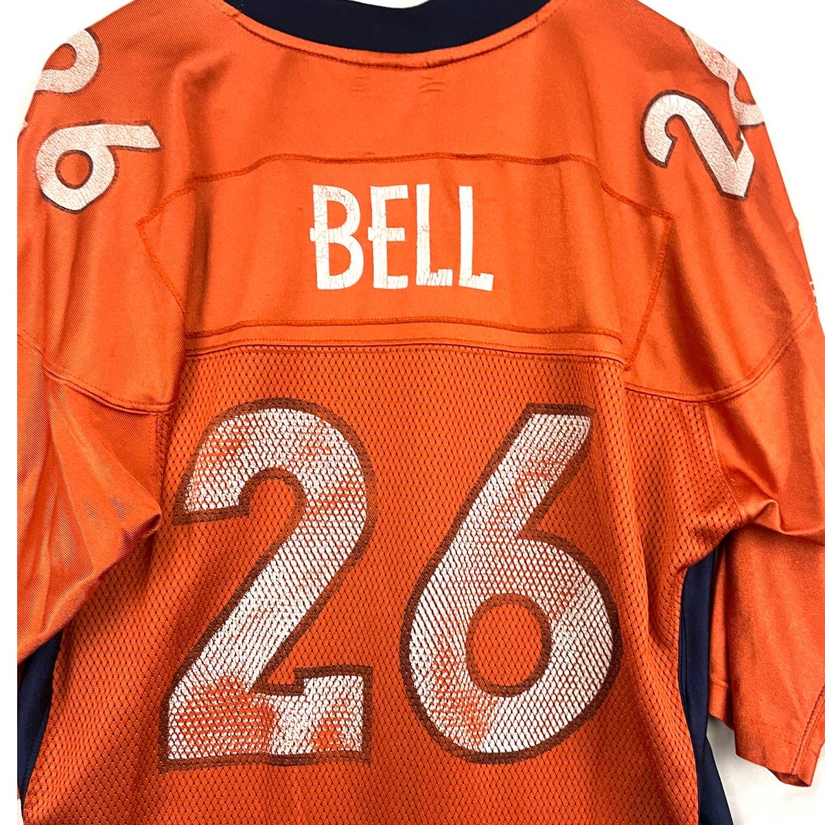 Denver Broncos NFL Reebok Football Jersey #26 LARGE Men's Mike Bell