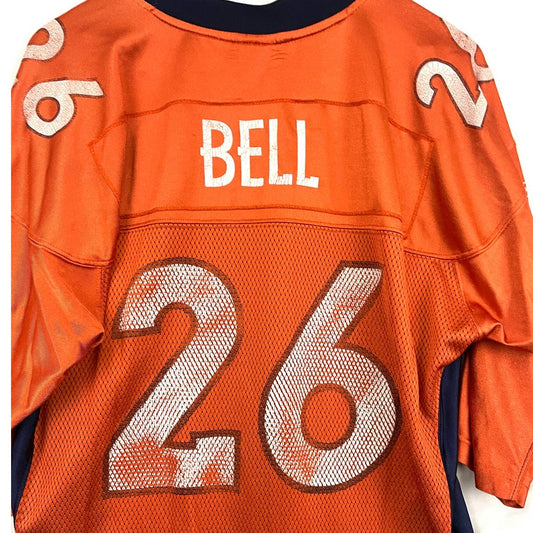 Denver Broncos NFL Reebok Football Jersey #26 LARGE Men's Mike Bell