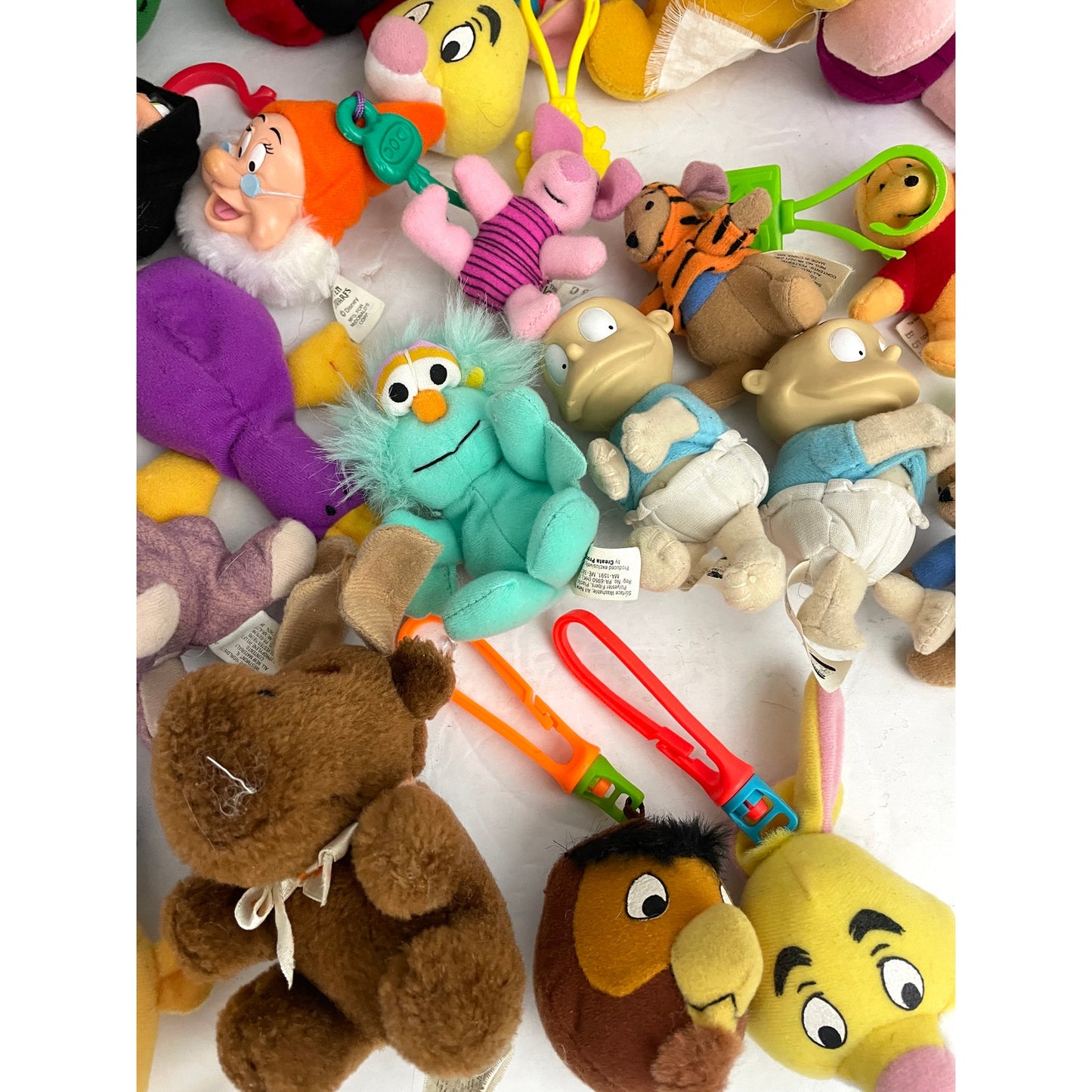 VTG Lot of 28 Plushies Happy Meal Toys Plush Stuffed McDonalds BK Kids 1990s Y2K