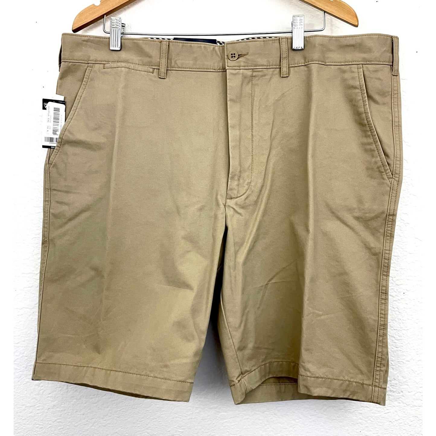 Khaki Chino Shorts Sz 40 100% Cotton Men's NWT Cremieux Madison