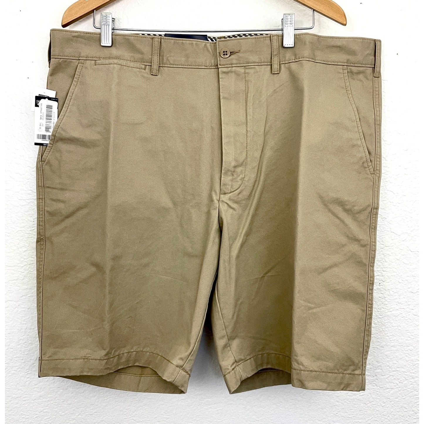 Khaki Chino Shorts Sz 40 100% Cotton Men's NWT Cremieux Madison