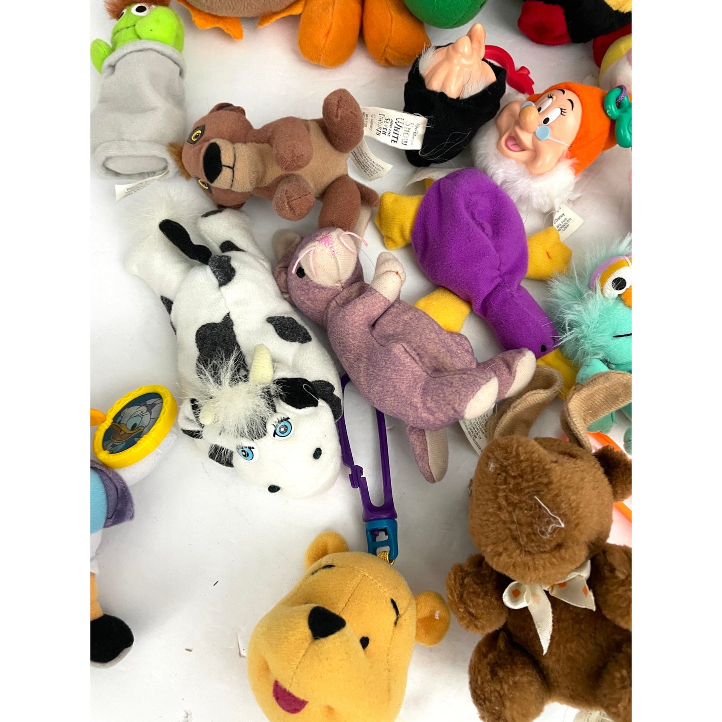 VTG Lot of 28 Plushies Happy Meal Toys Plush Stuffed McDonalds BK Kids 1990s Y2K