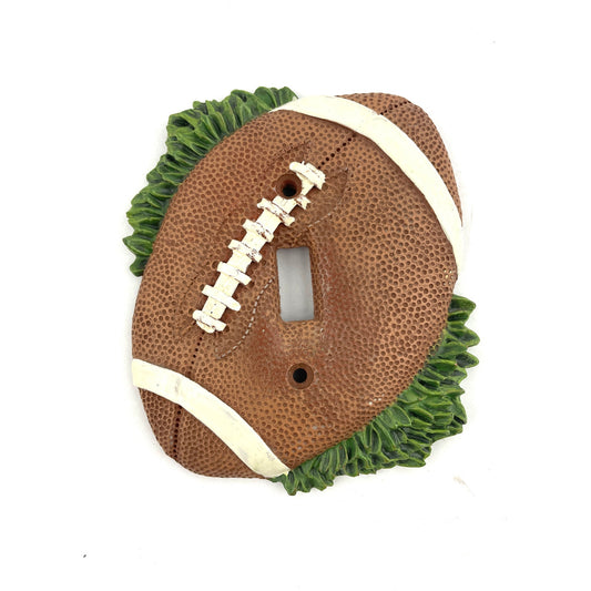 Football Light Switch Plate Cover Outlet Textured Single Switch Sports Boys Room