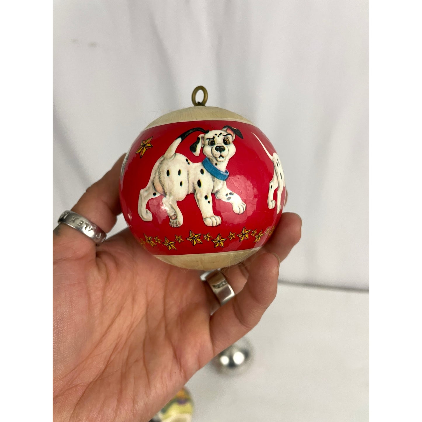 VTG Lot of 4 Dalmatians Power Rangers Barbie Brats Christmas Ornaments 1990s