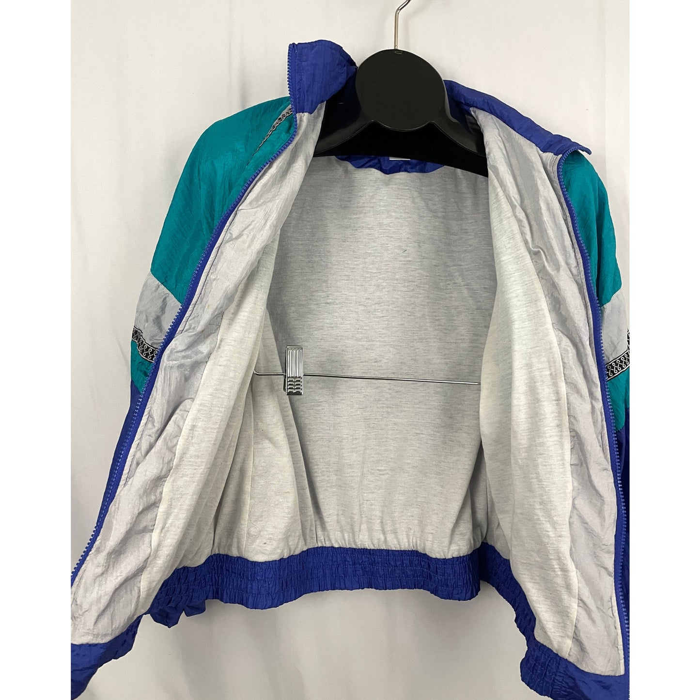 VTG Wilson 90s Windbreaker Jacket Colorblock MEDIUM | Retro Tennis Lightweight