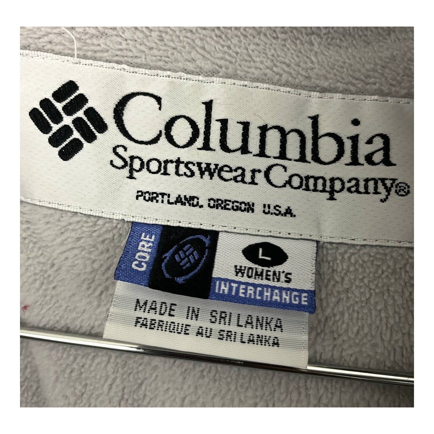 Columbia Sportswear Interchange Jacket Blue Beige LARGE Core Winter Women's